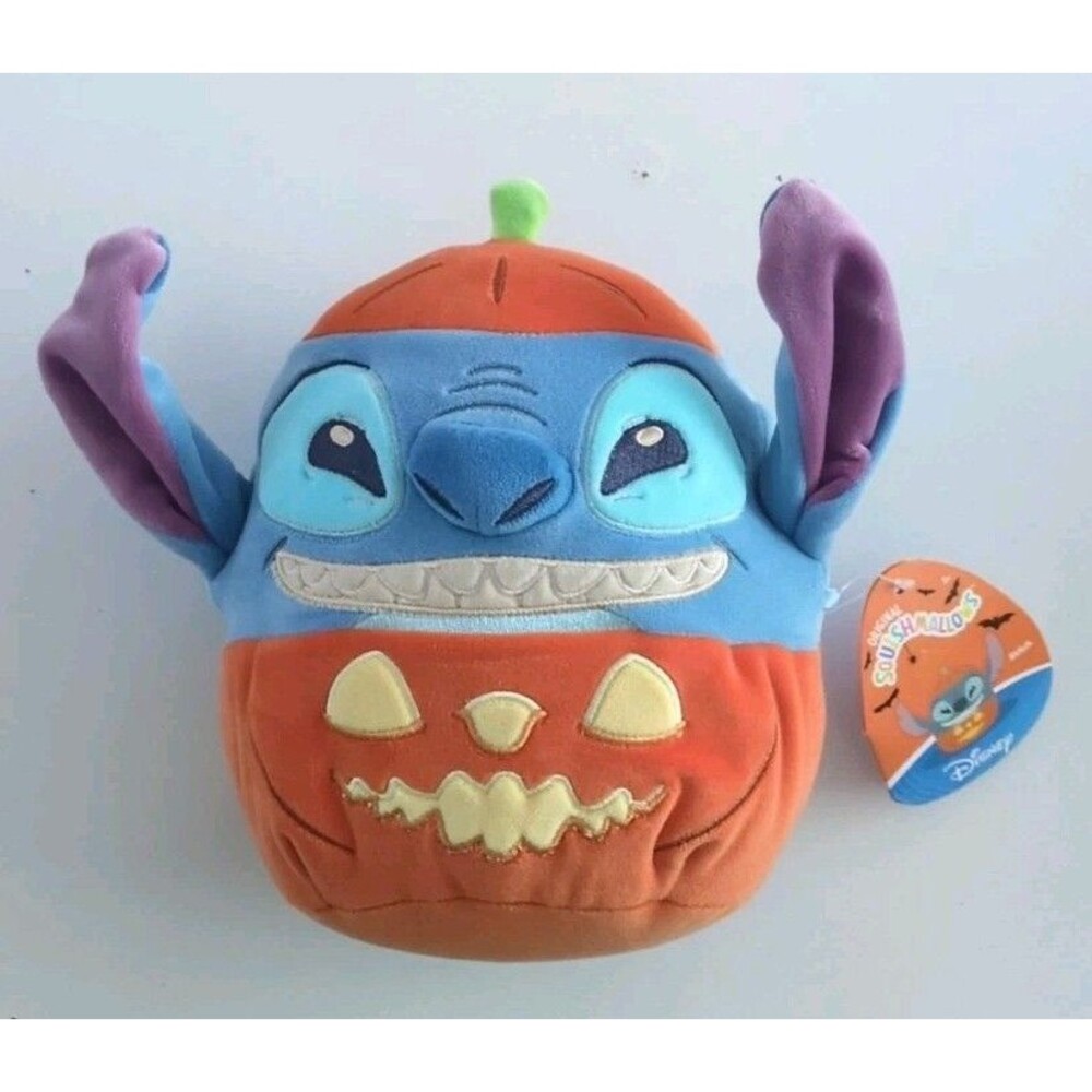 Disney Stitch Squishmallow Pumpkin 8" Lilo & Stitch NWT